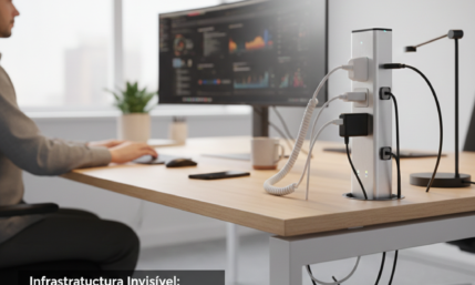 Infraestrutura Invisível: O Papel das Torres de Tomadas na Eficiência do Espaço Corporativo