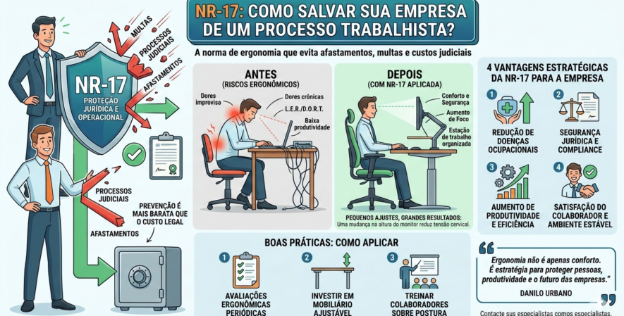 Por que a NR-17 pode salvar sua empresa de um processo trabalhista?