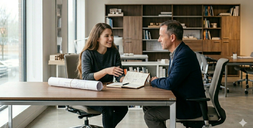 O arquiteto que apresentou assinatura ao cliente ganhou o projeto antes de começar